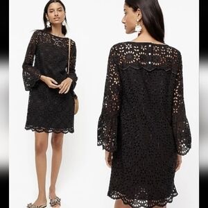 J.Crew Lace Eyelet Shift Dress 6 Tall